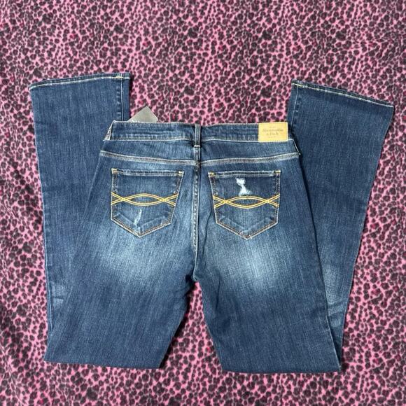 Abercrombie & Fitch The A&F Mid Rise Skinny Bootcut Jean NWT - Picture 2 of 6